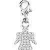 Depesche 11785-075 Charms Express yourself - ciondolo per collane e bracciali, angelo custode placcato in argento, come piccolo regalo