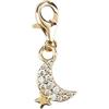 Depesche 11785-105 Charms Express Yourself - Ciondolo per collane e bracciali, Luna, Placcato Oro, Come Piccolo Regalo