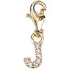 Depesche 11785-020 Charms Express Yourself - Ciondolo per collane e bracciali, Lettera J, Placcato Oro, Come Piccolo Regalo