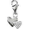 Depesche 11785-098 Charms Express Yourself - Ciondolo per collane e bracciali, Bolla vocale, Placcato Argento, Come Piccolo Regalo