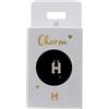 Depesche 11834-008 Charm Lettera H, Pendente Placcato Oro per collane, bracciali e Orecchini, Ideale Come Piccolo Regalo