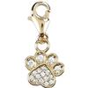 Depesche 11785-097 Charms Express Yourself-Ciondolo per collane e bracciali, Zampa, Placcato Oro, Come Piccolo Regalo, Multicolore