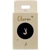 Depesche 11834-010 Charm Lettera J, Ciondolo Placcato Oro per collane, bracciali e Orecchini, Ideale Come Piccolo Regalo
