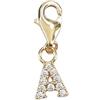 Depesche 11785-002 Charms Express Yourself-Ciondolo per collane e bracciali, Lettera A, Placcato Oro, Come Piccolo Regalo, Multicolore, Normal