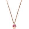 Disney Collana Minnie, Acciaio Inossidabile con Zirconi per Bambini e Bambine, Lunghezza 35+5cm, Gioielli