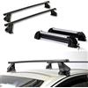 Au Co Barre portatutto + Portasci 4 paia di scii o 2 snowboard per ALFA ROMEO GIULIA (4 porte) dal 2016 in poi con tetto standard