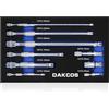 DAKCOS 9 pezzi set di prolunghe oscillanti 1/4 3/8 1/2 di prolunga in acciaio al cromo vanadio
