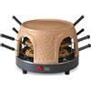 Trebs 99392 Pizzagusto - forno per pizza con cupola in terracotta per 8 persone - cupola per pizza - 1000 watt - preparazione in soli 5-7 minuti - nuovo design della cupola più efficiente