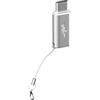 Mobility Lab ML313870 - Adattatore USB-C a Lightning - Plug and Play, Ricarica e Sincronizza, Super Compatto, Cinturino da polso integrato - Finitura in alluminio