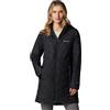 Columbia Giacca lunga da donna Heavenly con cappuccio, nera, XL