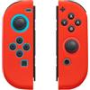 kwmobile Custodia Protettiva Controller Compatibile con Nintendo Switch Controller Cover - 2 Paia di Custodie in Silicone per Joystick - rosso