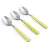 Home 1596314 Cucchiaino Caffe, Decoro Provence, Verde, Stainless Steel