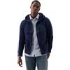 GAP Logo Hoodie Hooded Full Zip Sweatshirt Maglia di Tuta, Tapestry Navy, Small Uomo