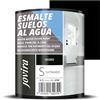 JOVIRA PINTURAS Smalto per pavimenti con acqua. Specialmente per i pavimenti di garage, magazzini, palestre, lavanderie, campi da gioco, campi sportivi, ecc. (750 Millilitri, Nero)