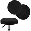 uyeoco 2 Pezzi Copri Sgabello Rotondo/Rettangolare Copri Pouf da Bar Copriseduta Sedie Alta Elasticità Fodera per Sedia Lavabile Cuscino Copridivano Coprisgabello da Bar ( Color : 1@ , Size : 40-45cm/16-18in
