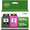 Coloran 300XL - Cartucce per stampante HP 300 XL 300XL Multipack per HP Deskjet F4280 F4500 F4580 F2400 F2420 F2480 F4224 F4272 D1660 D2560 D5560 D260 60 F4 210 stampanti