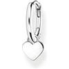 Thomas Sabo Orecchini a cerchio singolo da donna, in argento Sterling 925, dimensioni: 18 x 14 mm, CR696-001-21, 18x14 mm, Argento sterling, Nessuna pietra preziosa