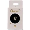 Depesche 11834-019 Charm Lettera V, Pendente Placcato Oro per collane, bracciali e Orecchini, Ideale Come Piccolo Regalo