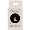 Depesche 11834-046 Charm Moon, Ciondolo Placcato Oro per collane, bracciali e Orecchini, Ideale Come Piccolo Regalo