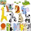 BONNYCO Puzzle 3D Bambini Animali della Giungla Pack 8. Giochi Bambini Educativi Giocattoli, 3D Puzzle Bambino e Bambina. Regalo Bambino 6 7 8 9 10 Anni, Regali Giochi Creativi Compleanno Natale