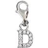 Depesche 11785-007 Charms Express Yourself-Ciondolo per collane e bracciali, Lettera D, Placcato Argento, Come Piccolo Regalo, Multicolore