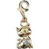 Depesche 11785-096 Charms Express Yourself - Ciondolo per collane e bracciali, Gatto, Placcato Oro, Come Piccolo Regalo