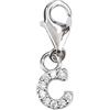 Depesche 11785-005 Charms Express Yourself-Ciondolo per collane e bracciali, Lettera C, Placcato Argento, Come Piccolo Regalo, Multicolore