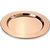ECHTWERK Set di sottopiatti/piatti da portata 'Shiny', sottopiatti in acciaio inossidabile, piatti decorativi per matrimoni, vassoio da portata, set da tavola, Ø 33,2 cm, Edizione Rame, 2 pezzi