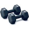 Generic Coppia Di Manubri In Vinile Da 2,5Kg Ognuno Manubri Pesi Palestra Fitness