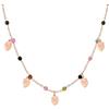Nomination® | Collana Donna Collezione Mon Amour - Chiusura a Moschettone - Acciaio, Argento 925 e Cristalli Colorati con Pendenti a forma di Fragola - Made in Italy - 38/42 cm (Oro Rosa Fragola)