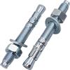 SKIR'CO Ancoraggi a cuneo zincati M12 x 120 mm, tasselli in metallo, bullone di ancoraggio, ancoraggio per muratura, ancoraggio per calcestruzzo, 4 pezzi