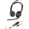Hp Cuffie Hp Poly Blackwire C5220 Usb-a/3.5mm per dispositivi elettronici portatili/Pc con microfono Nero [7S4L8AA]