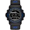 Skechers Orologio Flournoy da uomo, movimento digitale, cassa in policarbonato nero da 53 mm con cinturino in nylon, SR1032