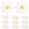 Amosfun Piatti Di Carta Usa E Getta a Forma Di Fiore, 20 Pezzi, Eleganti E Sicuri Per Feste, Compleanni E Picnic