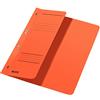 LEITZ Cartelle con occhielli in cartoncino Manilla - f.to A4 - Arancione - 1 Pezzo - 37400045