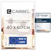 CABBEL Cornice 40x60 cm, Bianco, robusta cornice in legno MDF, vetro Plexi infrangibile, da appendere, ideale