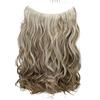 CAISHA 50cm 1 Trama Extension con Banda Elastica Extensions Per I Capelli Posticcio Ondulato Biondo Chiaro Mix E123-1