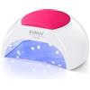 SUNUV Lampada Unghie LED UV Professionale per Gel e Semipermanente, Sensore Di Avvio Automatico, 4 Timer 10/30/60/90S