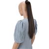 CAISHA 60cm Coda Capelli Hannah Con Chiusura Autoadesiva Capelli Extensions Finta Liscio Marrone HCK12