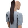 CAISHA 60cm Coda Capelli Hannah Con Chiusura Autoadesiva Capelli Extensions Finta Liscio Marrone HCK3