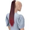 CAISHA 60cm Coda Capelli Hannah Con Chiusura Autoadesiva Capelli Extensions Finta Liscio Miscela Rossa HCK16