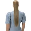 CAISHA 60cm Posticcio Per Capelli Hailey Con 2 Nastri Coda Di Cavallo Voluminoso Capelli Finti Liscio Biondo Cenere HC23