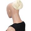 CAISHA by PRETTYSHOP Chignon Posticcio Treccia Hepburn-Bun Capelli Elastici Updo Biondo Platino DC9