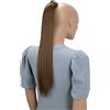 CAISHA 60cm Coda Capelli Hannah Con Chiusura Autoadesiva Capelli Extensions Finta Liscio Marrone Chiaro HCK4