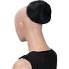 CAISHA Chignon Posticcio Treccia Hepburn-Bun Capelli Elastici Updo Nero DC10