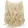 CAISHA 50cm 1 Trama Extension con Banda Elastica Extensions Per I Capelli Posticcio Ondulato Biondo Chiaro E116-1