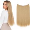CAISHA 50cm 1 Trama Extension Con Elastico Extension Per Capelli Parrucchino Liscio Resistente Al Calore Biondo E113