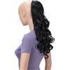 CAISHA 50cm Coda Di Cavallo Elena Con 2 Nastri Posticci Per Capelli Capelli Finti Riccioli Nero Naturale HC14-1