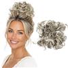 CAISHA XXL Posticcio Capelli Elastici Acconciature Da Sposa Voluminoso Riccio Chignon Biondo Scuro Mix HW38