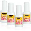 Azonelife Colla per Il Corpo e Colla per la Tatuaggi, 4 Pezzi Colla per Tatuaggi Glitterata, Colla per la Pelle per Tatuaggi, Colla Adesiva per il Corpo, 8 ml Face Glue, Body Glues for Glitter Tattoo